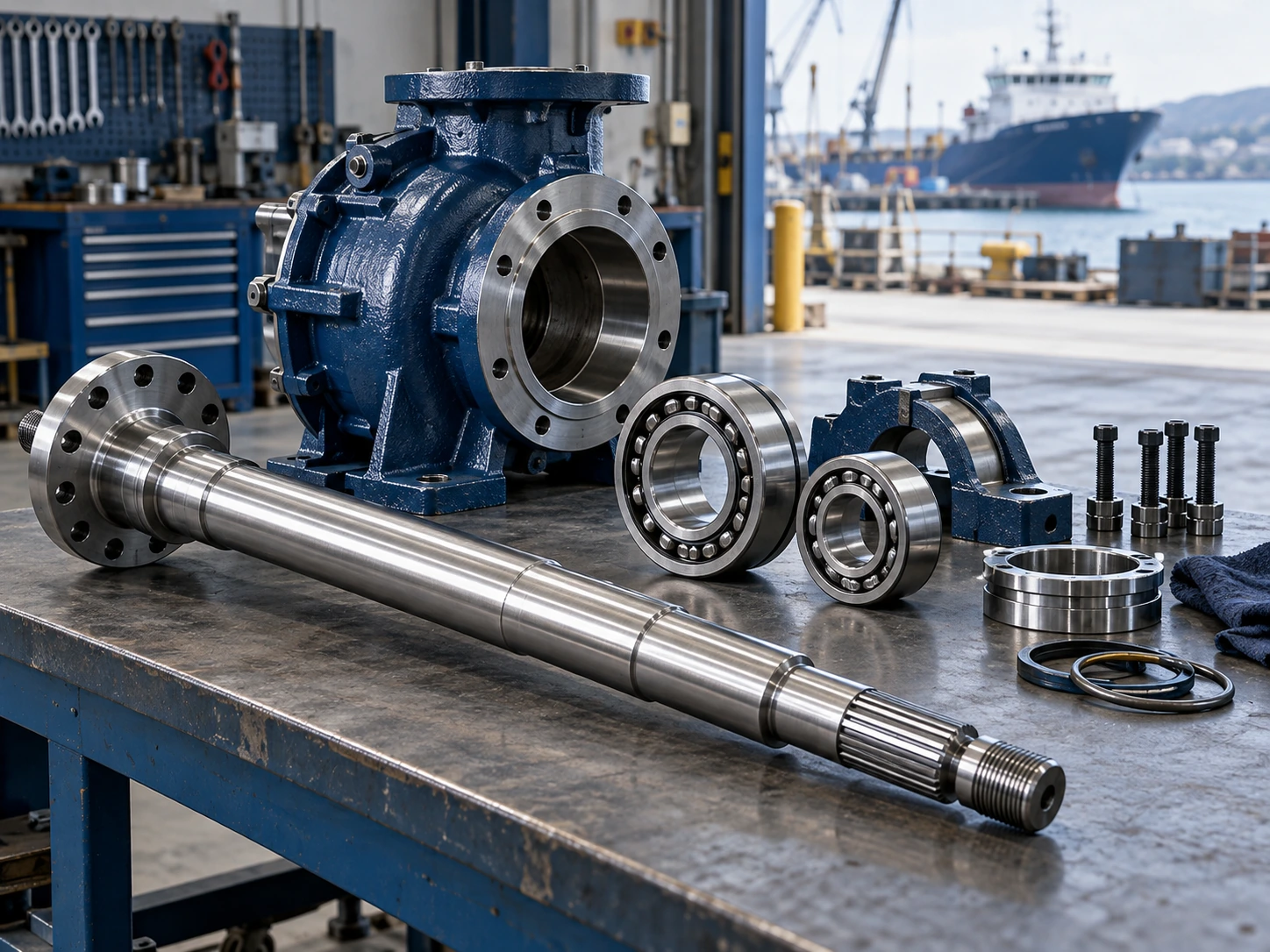 Industrial marine component maintenance
