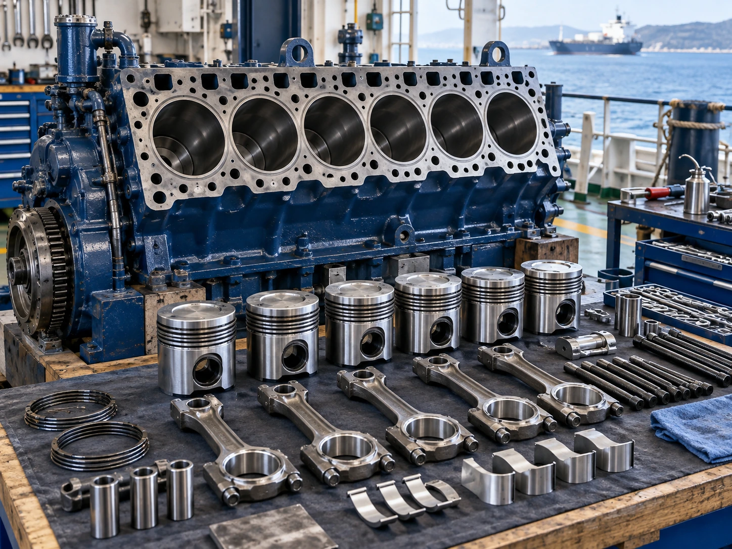 Marine machinery overhaul