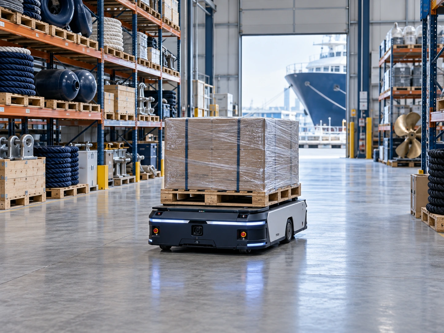 Autonomous warehouse lifting equipment