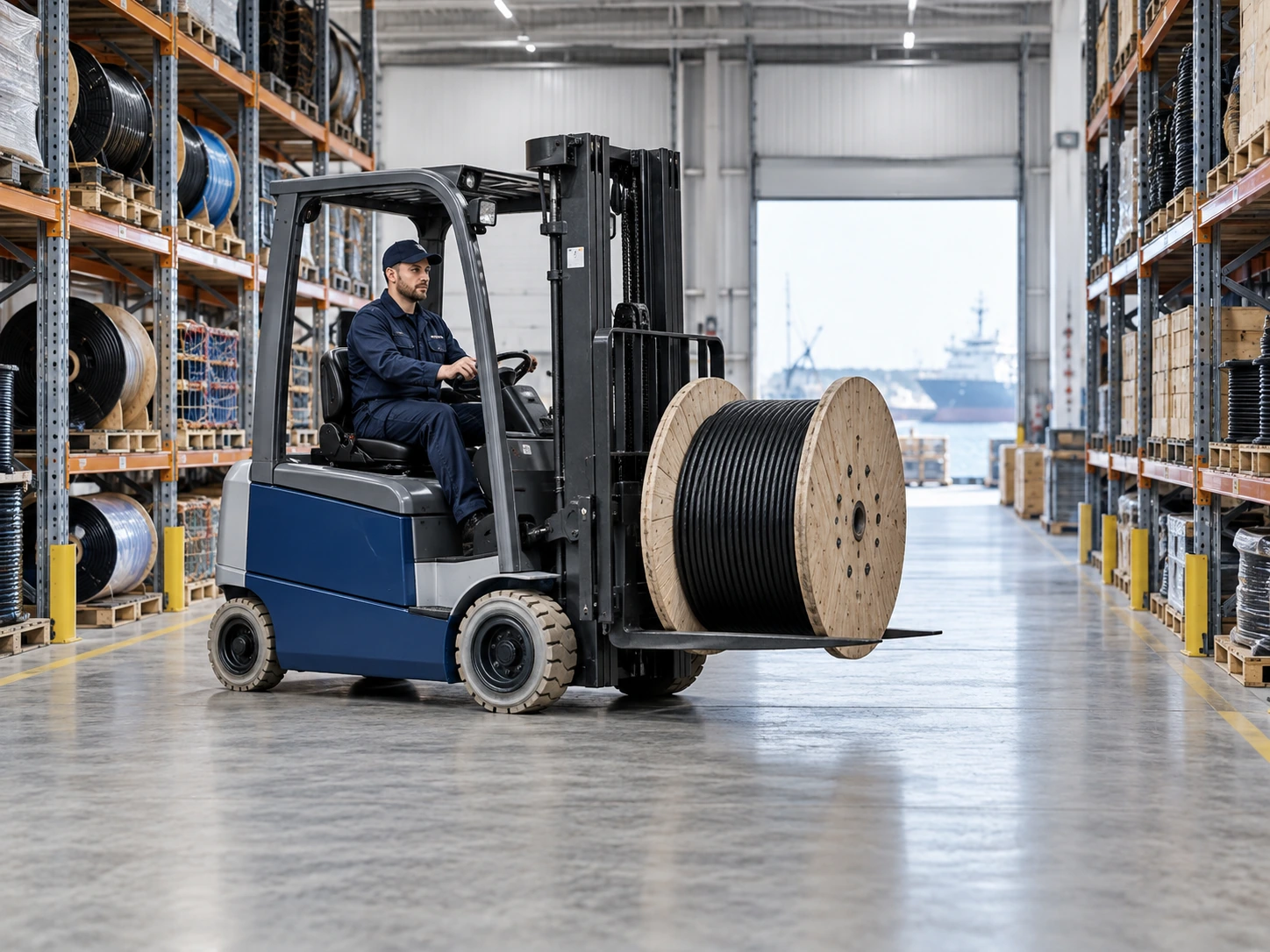 Automated warehouse handling equipment